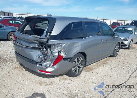 2023 Honda Odyssey Touring from USA, damaged, VIN 5FNRL6H82PB071210